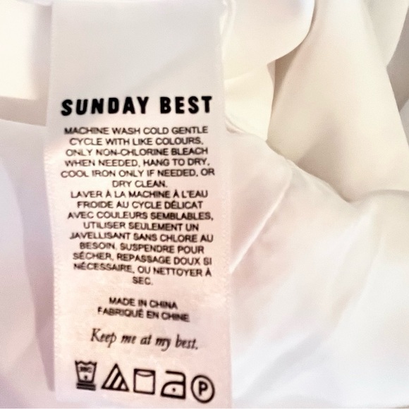 Aritzia- Sunday Best- White Tatiana High Waist Mini Skirt. - Picture 6 of 6